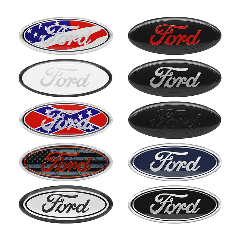 Logo Ford Noir Badge Insigne Calandre 3D