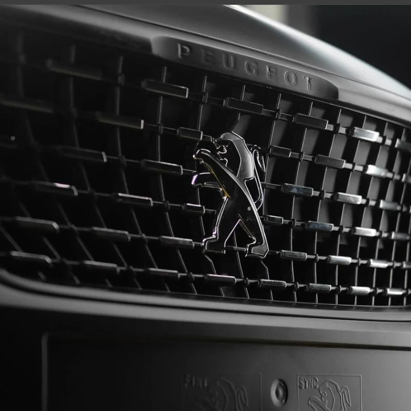 Logo Peugeot 3D Autocollant Volant Coffre Calandre