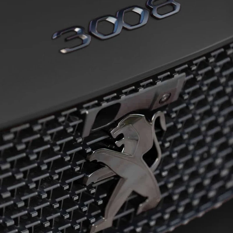 Logo Peugeot 3D Autocollant Volant Coffre Calandre