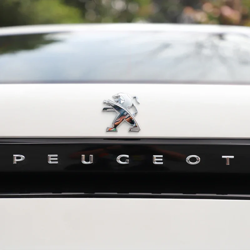 Logo Peugeot 3D Autocollant Volant Coffre Calandre