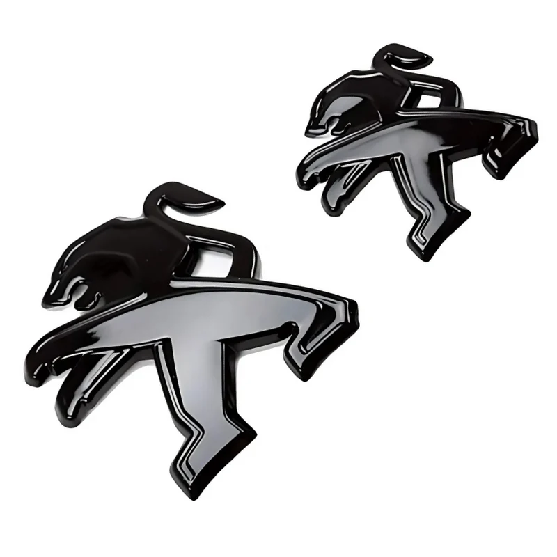 Logo Peugeot 3D Autocollant Volant Coffre Calandre