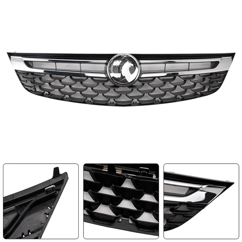 Grille Pare-Chocs Avant Noire Chromée Opel Astra K 2015-2019