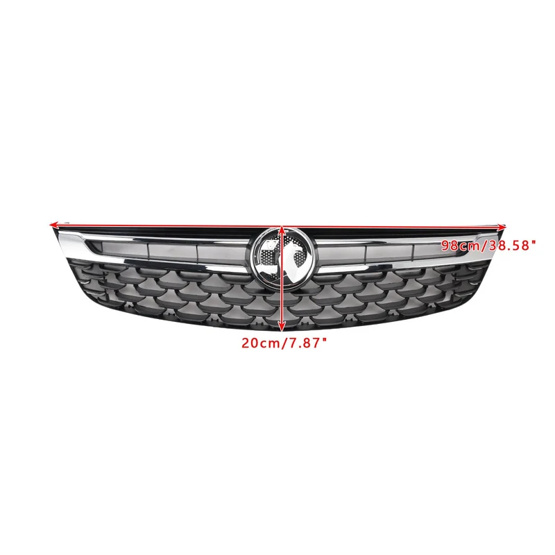 Grille Pare-Chocs Avant Noire Chromée Opel Astra K 2015-2019