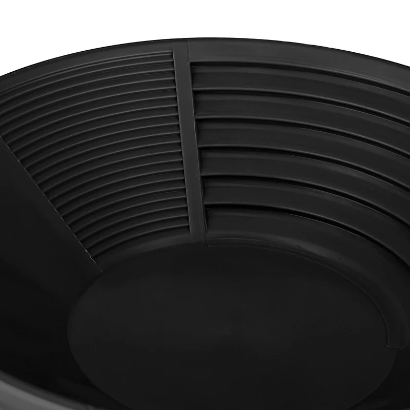Lot de 2 batées d'orpaillage 3 zones pour chercheurs d'or jardin couleur verte en plastique noir 13_0016181