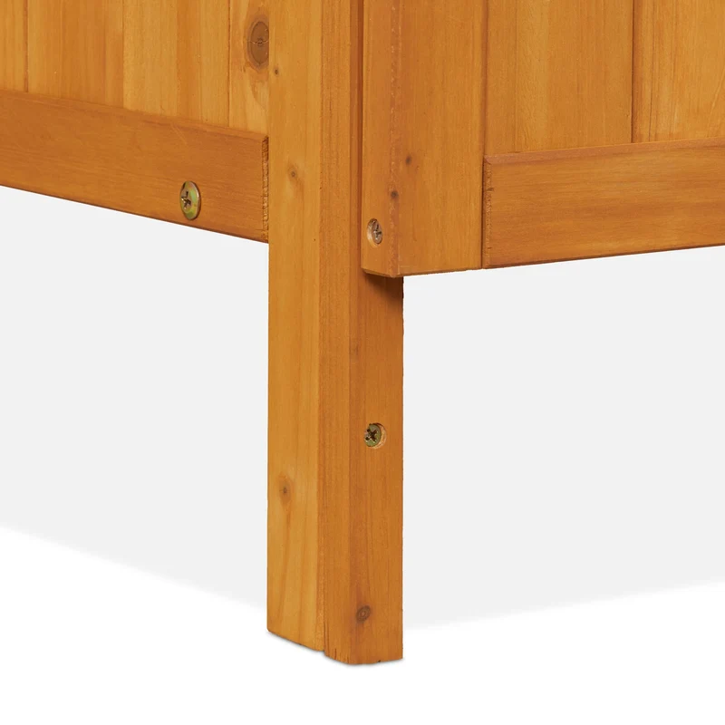 Table de jardinage avec armoire pratique 94 x 94 x 47 cm en bois de sapin naturel 13_0016738