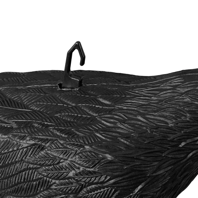 Lot de 3 épouvantails à oiseaux pour jardin plafond balcon 35 x 15 x 15 cm en plastique noir 13_0011835