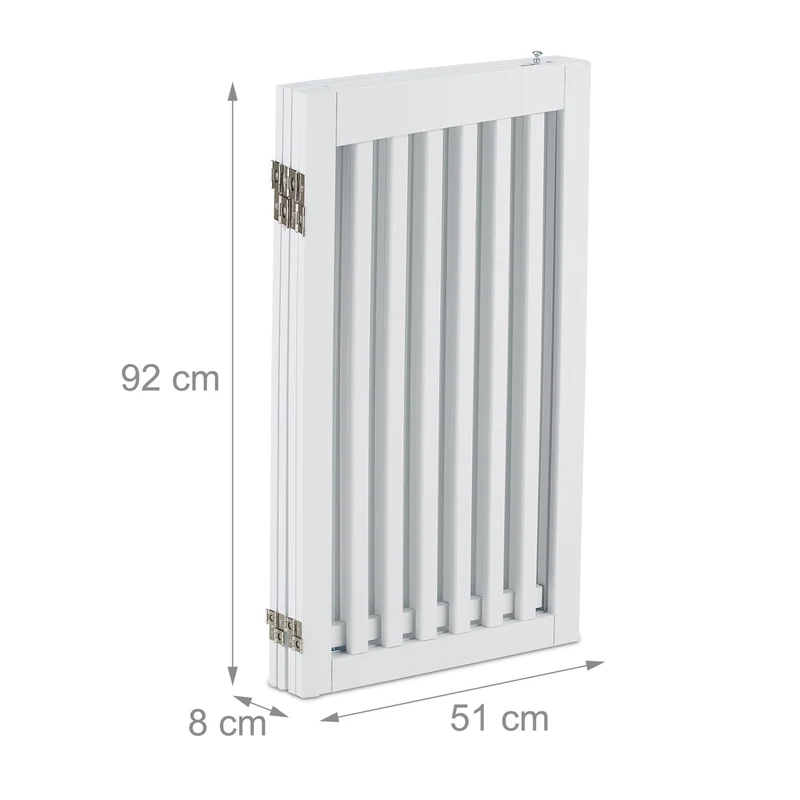 Barrière de sécurité pliable pour animaux 92 x 60 cm installation flexible moderne en métal gris 13_0011311