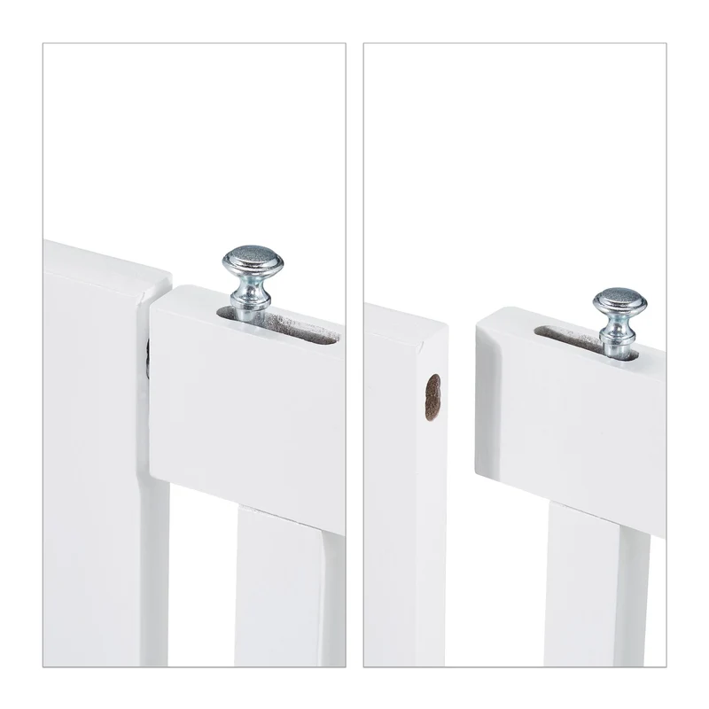 Barrière de sécurité pliable pour animaux 92 x 60 cm installation flexible moderne en métal gris 13_0011311