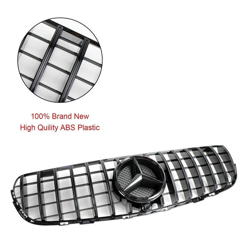Grille Avant Noir Brillant Mercedes-Benz GLC Classe X253 2015-2019