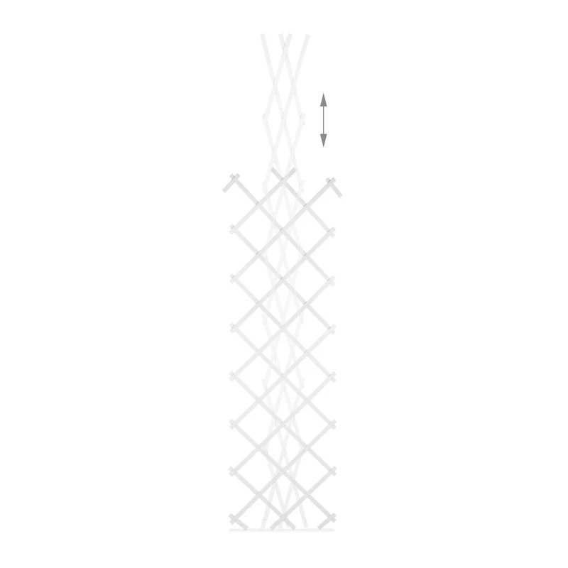Lot de 3 treillis extensible en plastique élégant pour plantes grimpantes jardin 180 x 60 cm en vert 13_0011745
