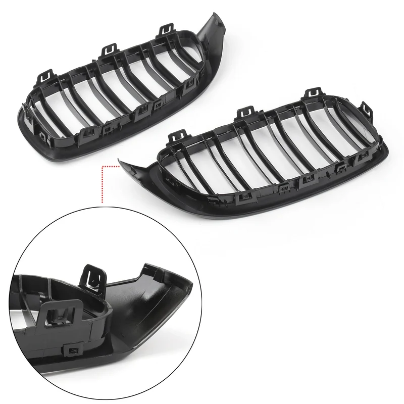 Grille Calandre Noir Brillant BMW Série 4 F32 F33 F36 F82 Double Lamelle