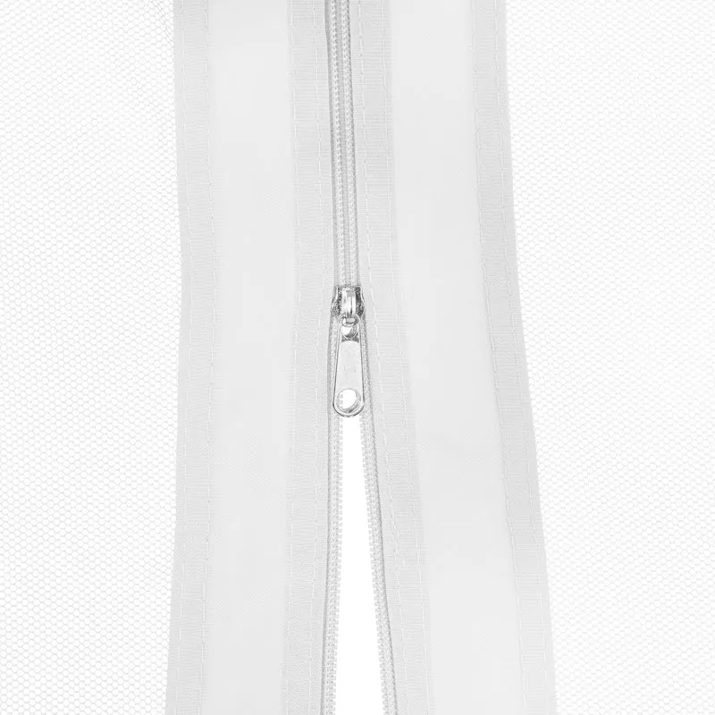 Moustiquaire extensible pour pavillon 3 x 3 m protection contre insectes design pratique en polyester blanc 13_0010679
