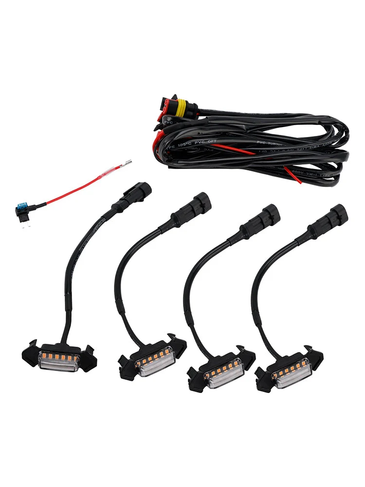 Kit LED Calandre Toyota Tacoma 2016-2023 Lentille Transparente Ambre