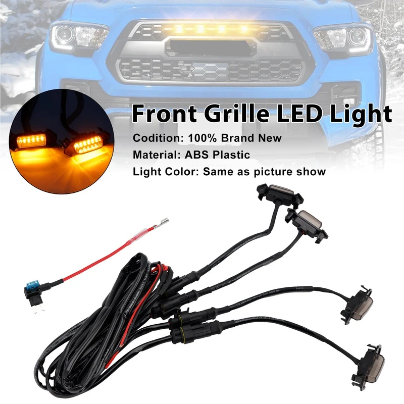 Kit LED Calandre Lentille Fumée Ambre Toyota Tacoma 2016-2023