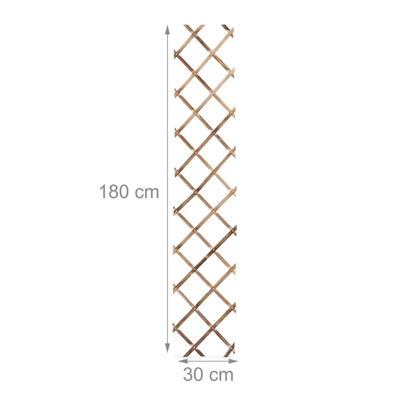 Lot de 3 tuteurs à tomates extensibles jardin 250 x 120 x 10 cm en bois de sapin naturel 13_0015288