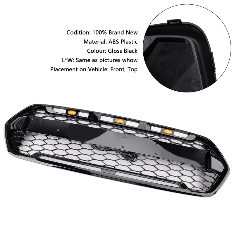 Grille Avant Style Raptor LED Ford Transit Custom 2018-2023