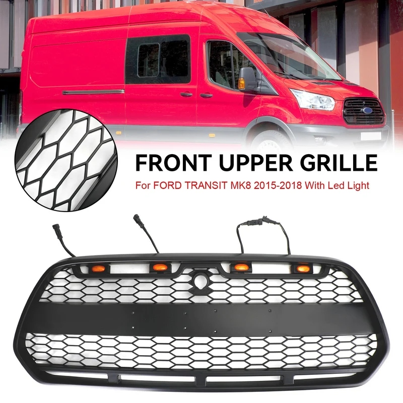 Calandre Noir Mate LED Ford Transit MK8 Raptor 2015-2018