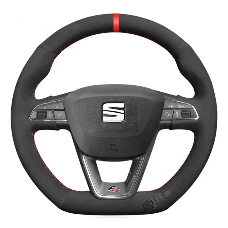 Couvre Volant Seat Leon Cupra FR Surpiqûres Personnalisables