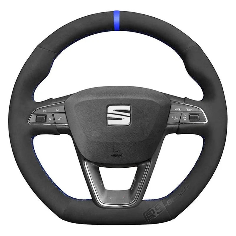 Couvre Volant Seat Leon Cupra FR Surpiqûres Personnalisables
