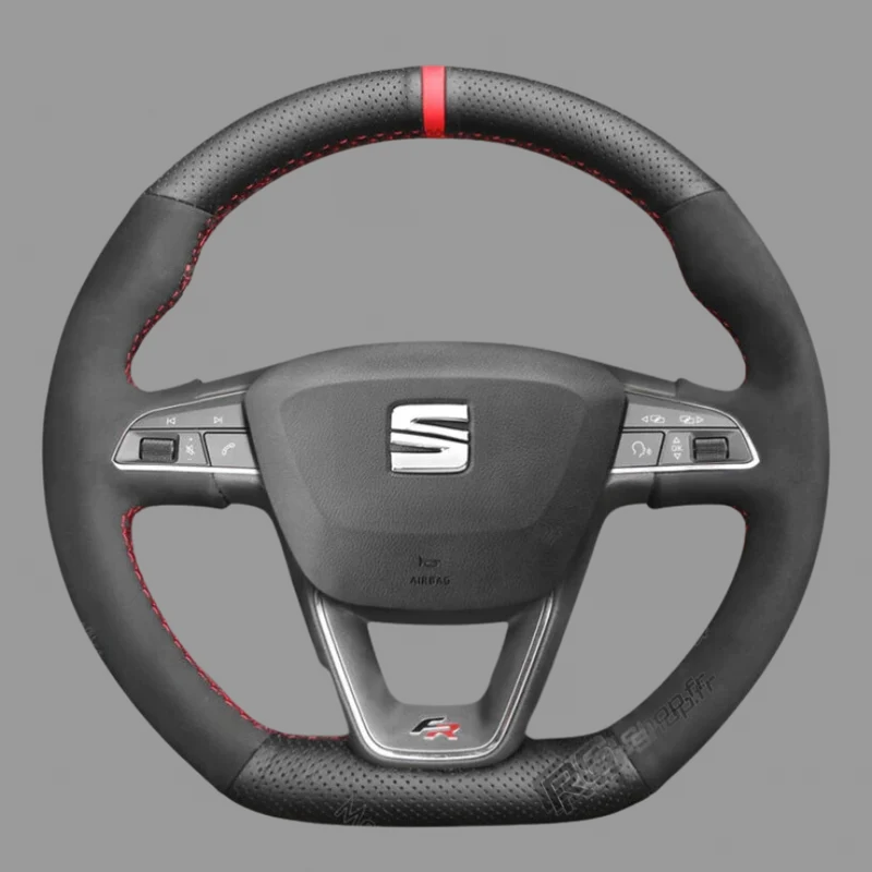 Couvre Volant Seat Leon Cupra FR Surpiqûres Personnalisables