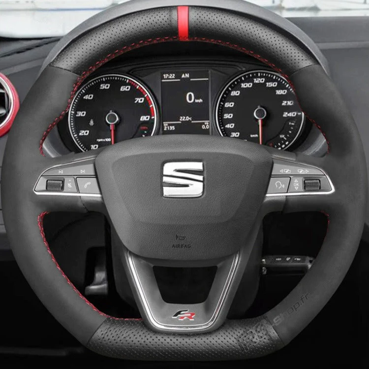 Couvre Volant Seat Leon Cupra FR Surpiqûres Personnalisables