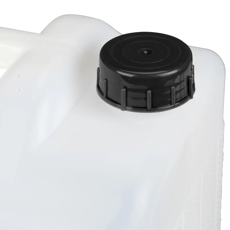 Jerrican d'eau transportable avec robinet rotatif 37 x 19,5 x 36,5 cm pratique camping en plastique blanc 13_0010593