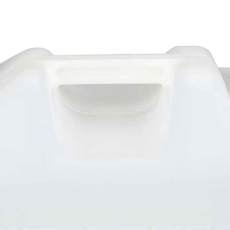 Jerrican d'eau transportable avec robinet rotatif 37 x 19,5 x 36,5 cm pratique camping en plastique blanc 13_0010593