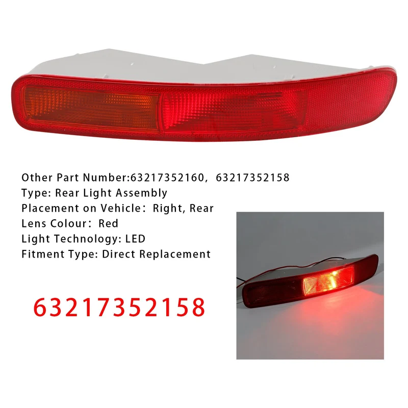 Feu Pare-Chocs Arrière Droit LED MINI Clubman F54 2016-2024