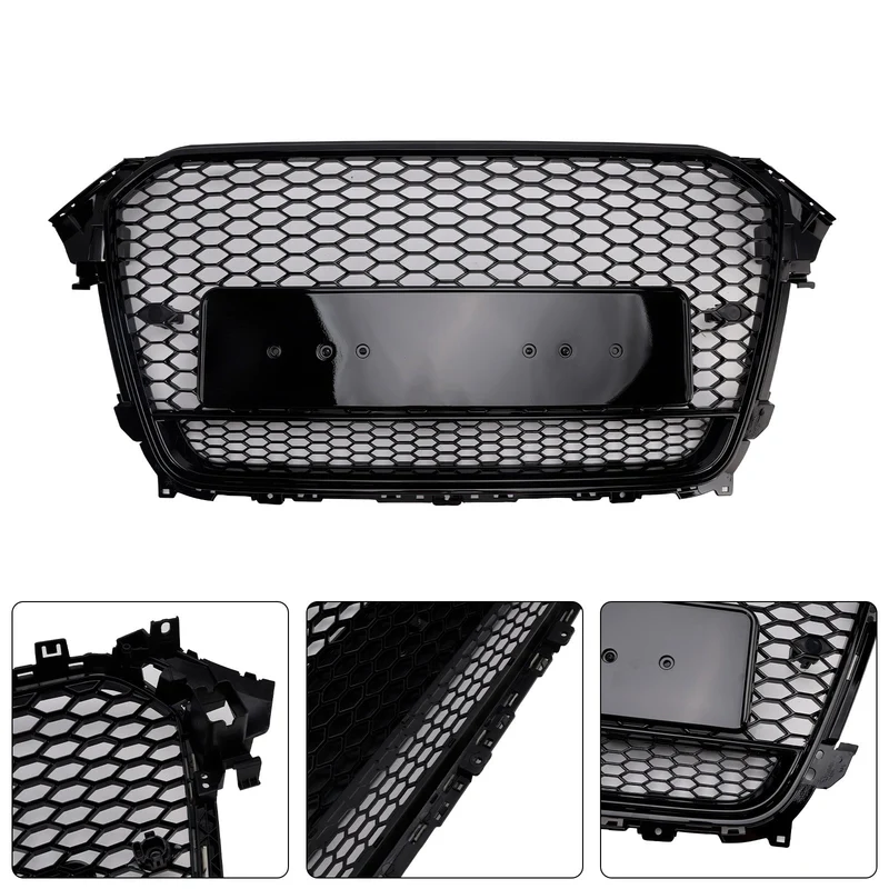 Grille Pare-Chocs Style RS4 Audi A4 S4 B8.5 Quattro Noir 2013-2016