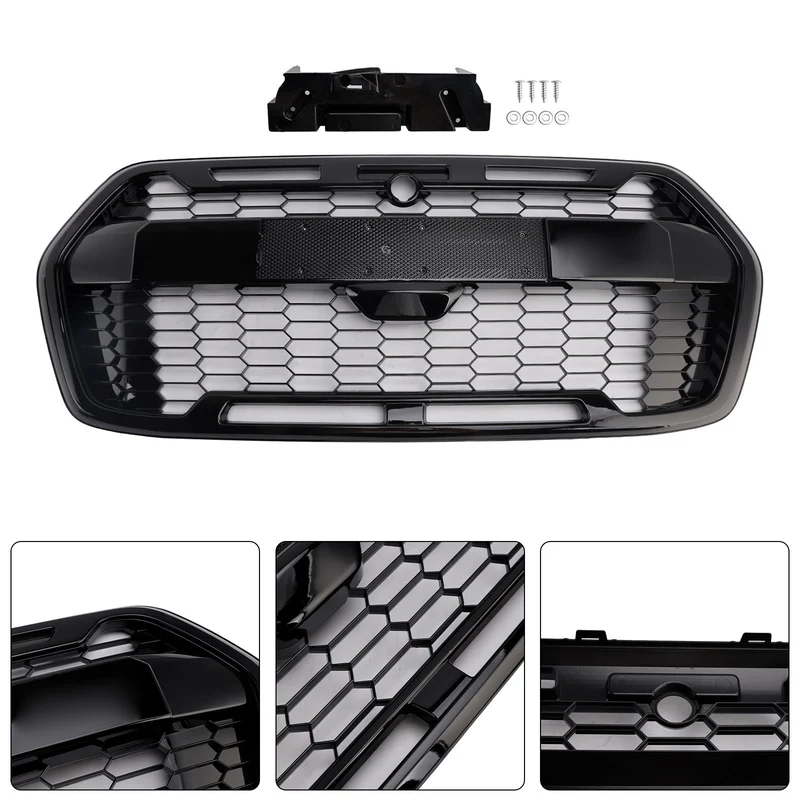 Calandre Style Raptor Noir Brillant Ford Transit MK8 2019-2025