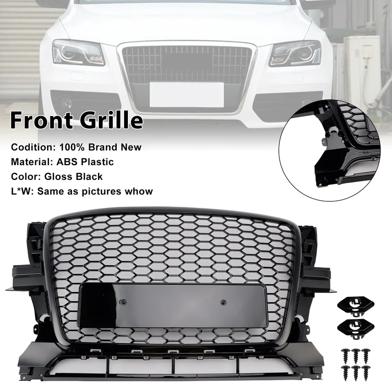 Grille Pare-Chocs Noir Brillant Audi Q5 2009-2012 OEM 8R0853651B