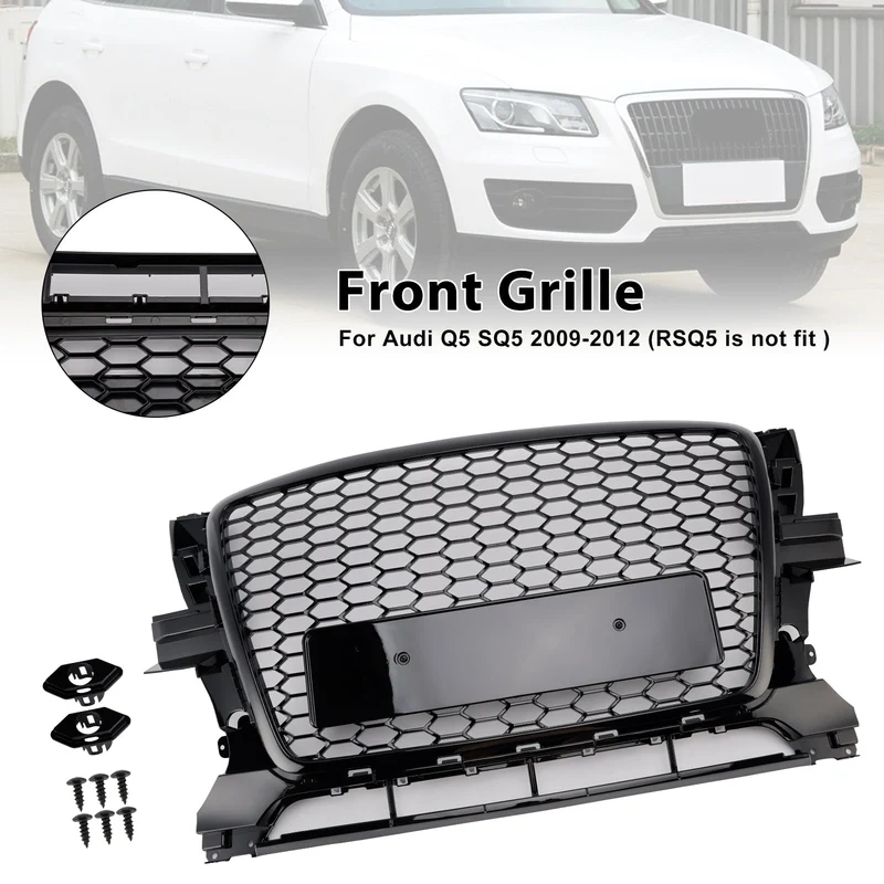 Grille Pare-Chocs Noir Brillant Audi Q5 2009-2012 OEM 8R0853651B