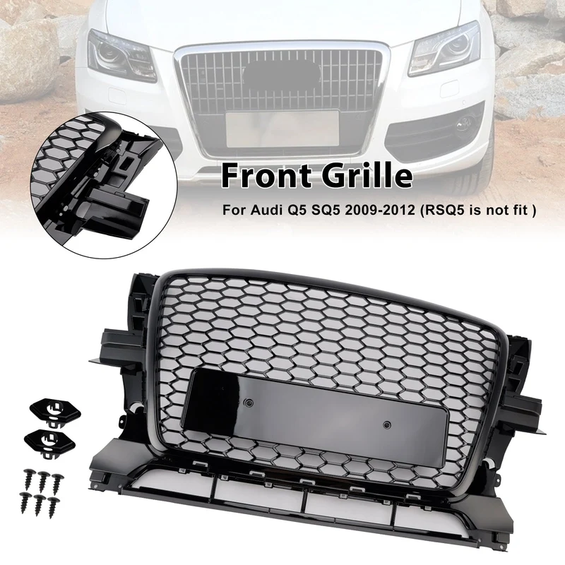 Grille Pare-Chocs Noir Brillant Audi Q5 2009-2012 OEM 8R0853651B