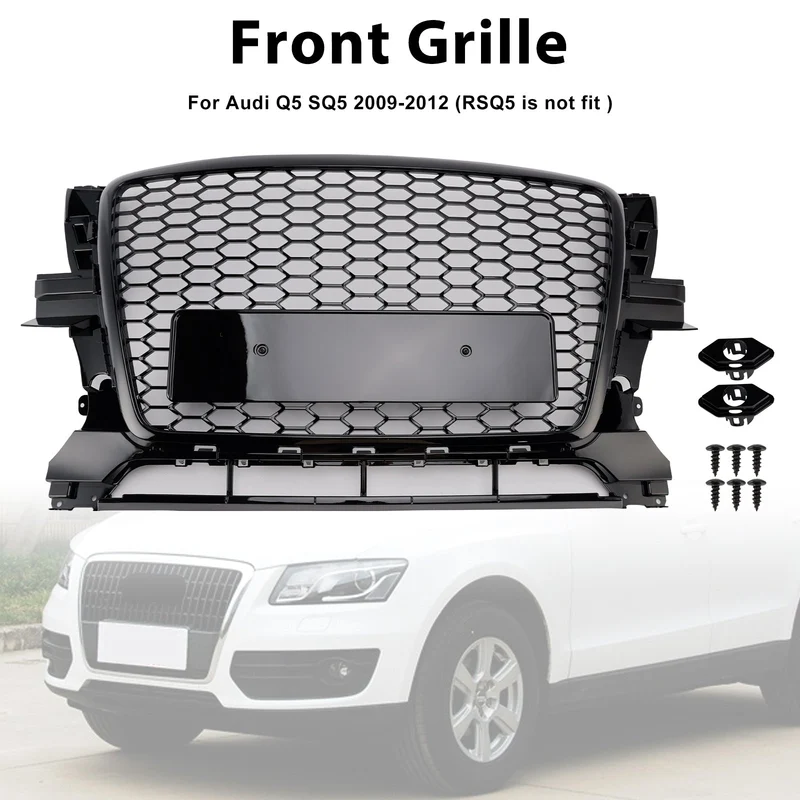 Grille Pare-Chocs Noir Brillant Audi Q5 2009-2012 OEM 8R0853651B