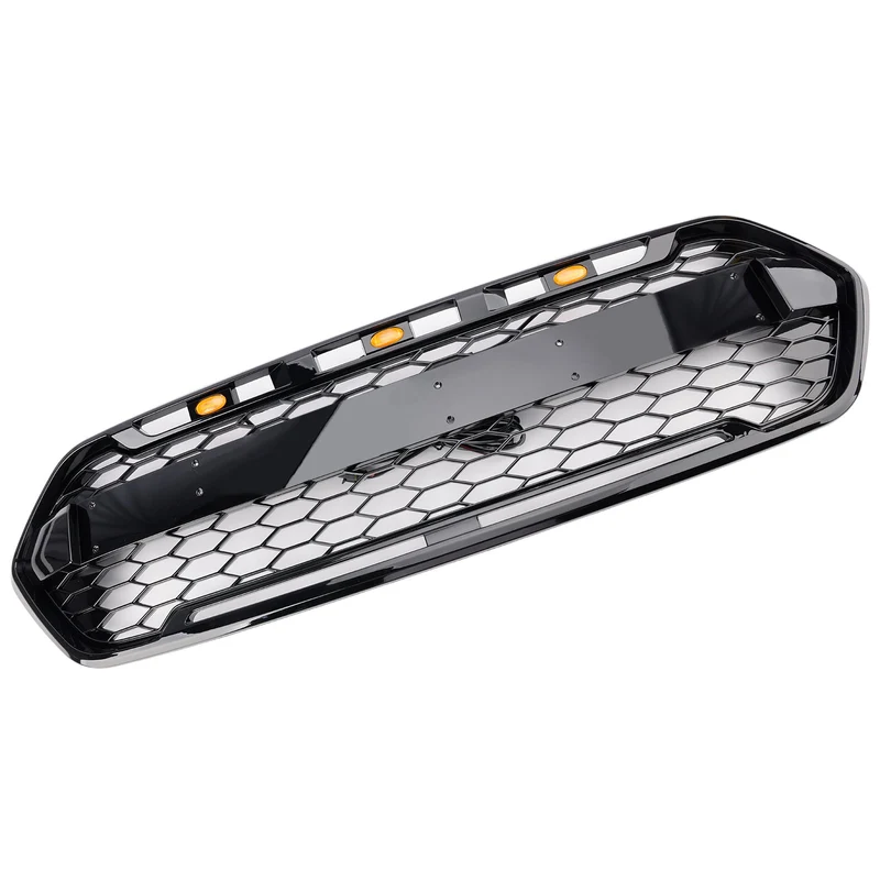 Calandre Noir Brillant 3 LED Ford Transit Custom Raptor 2018-2023