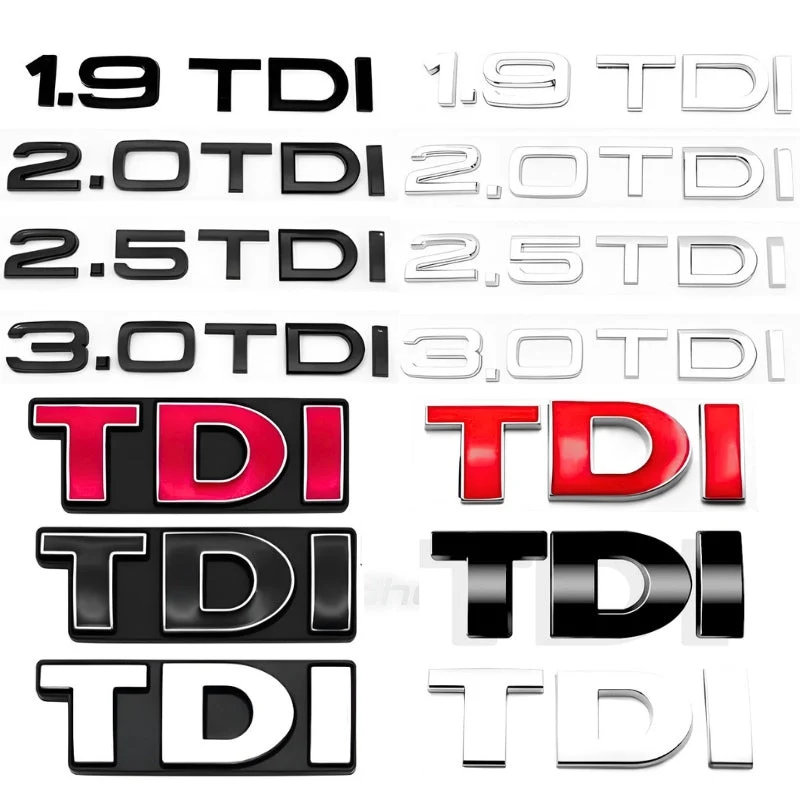 Logo TDI Audi VW Emblème Calandre Coffre