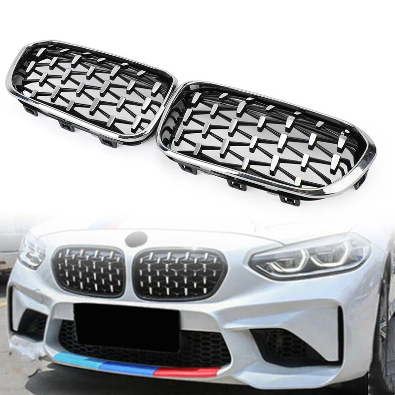 Grille Rein Avant Noir Chrome BMW Série 1 F20 F21 2015-2017