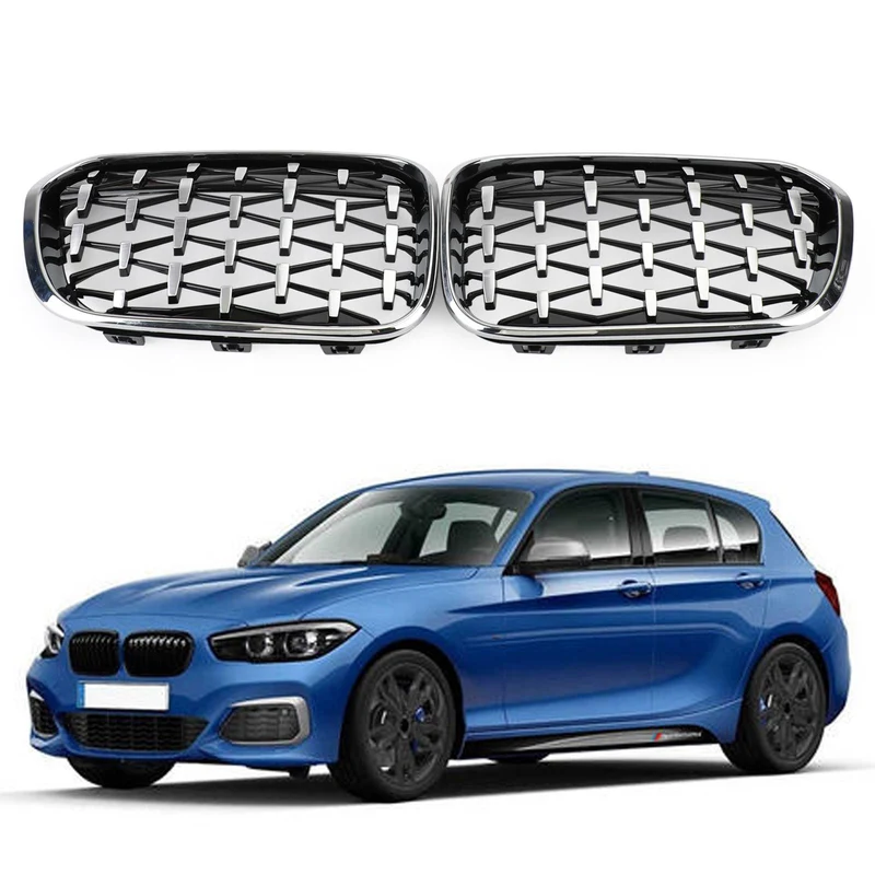 Grille Rein Avant Noir Chrome BMW Série 1 F20 F21 2015-2017