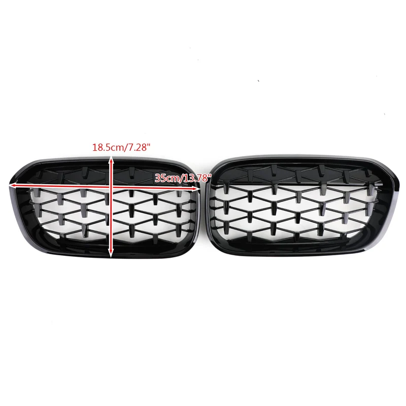 Grille Rein Avant Noir Chrome BMW Série 1 F20 F21 2015-2017