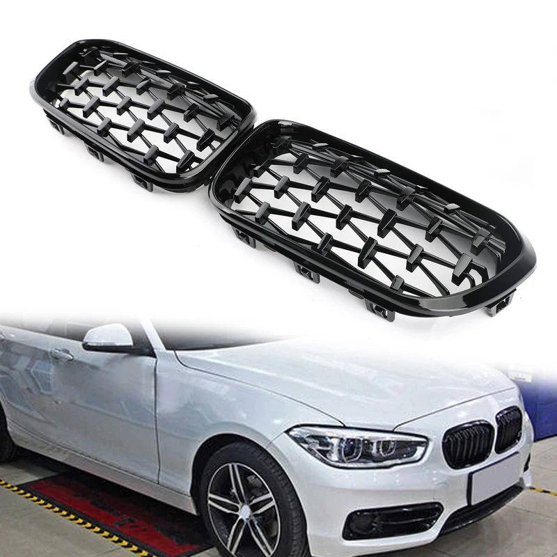 Grille Rein Avant Noir Chrome BMW Série 1 F20 F21 2015-2017