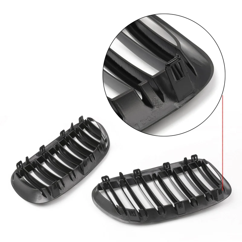 Paire Grilles Pare-Choc BMW E63 E64 M6 645Ci 650i 2004-2010