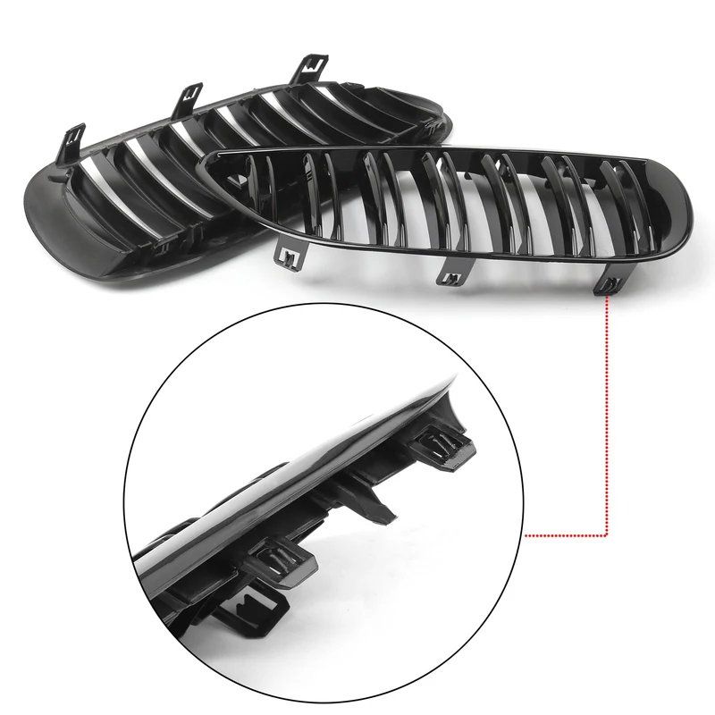 Paire Grilles Pare-Choc BMW E63 E64 M6 645Ci 650i 2004-2010