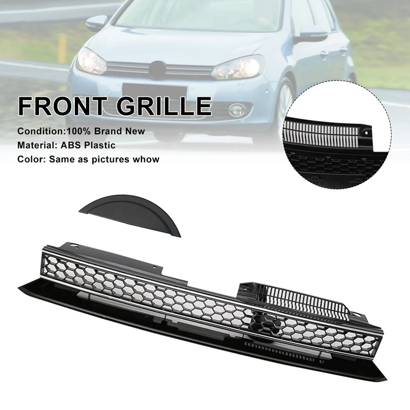 Calandre Style GTI VW Golf 6 MK6 Chrome Noir