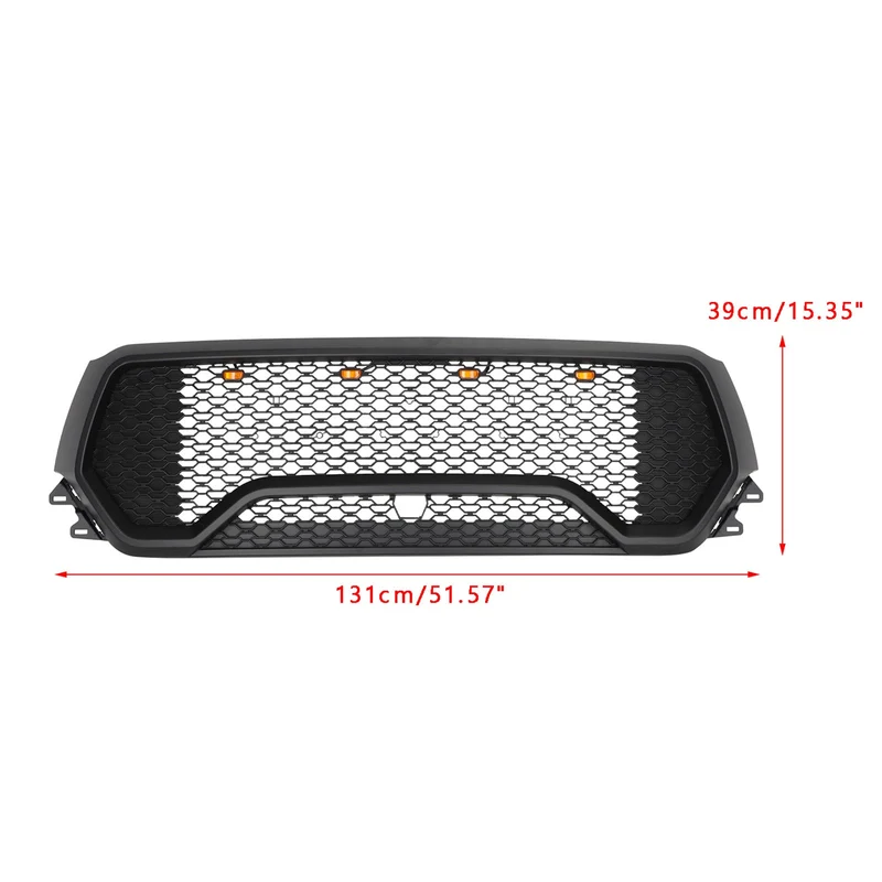 Grille Capot TRX Dodge Ram 1500 2019-2022 Nid d'Abeille