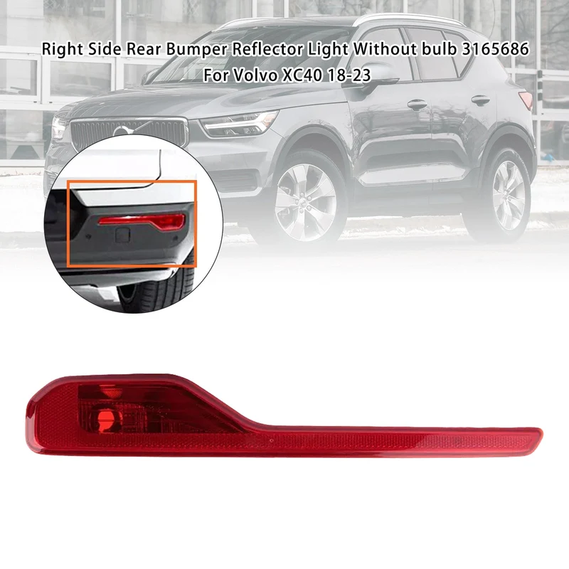 Feu Réflecteur Pare-Chocs Arrière Droit Volvo XC40 2018-2023 Sans Ampoule 3165686