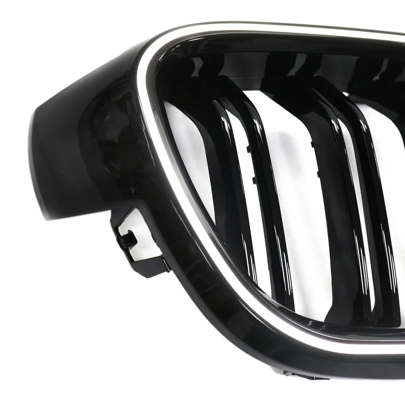 Calandre Double Lamelles BMW Série 3 F30 F31 F35 Noir Brillant