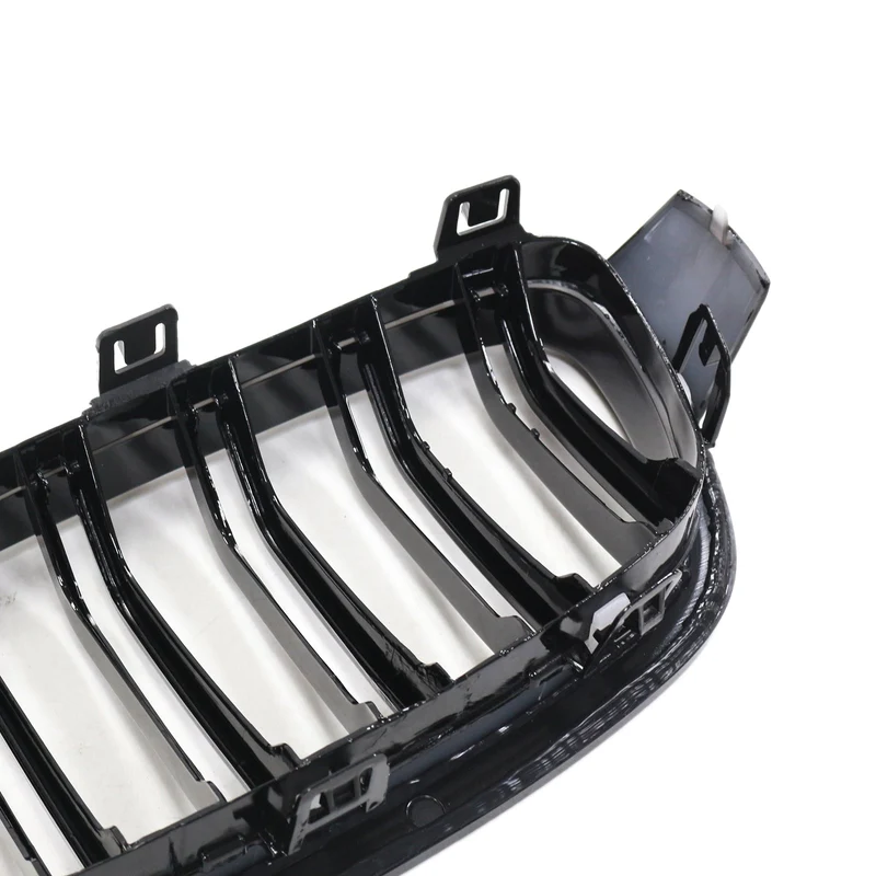 Calandre Double Lamelles BMW Série 3 F30 F31 F35 Noir Brillant