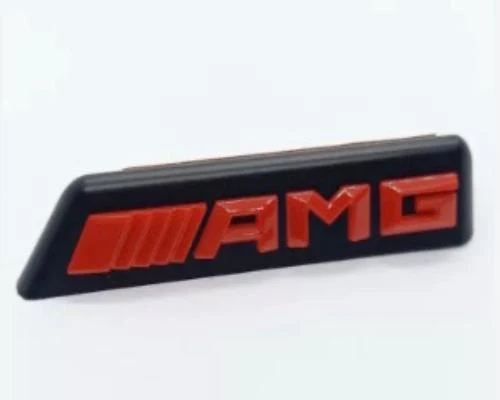 Logo AMG Calandre Mercedes Noir Brillant Rouge Classe A C