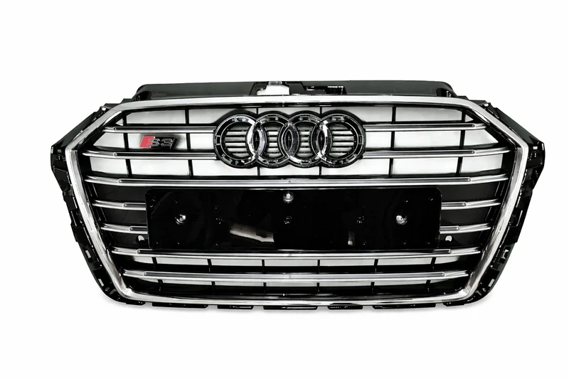 Calandre Audi A3 8V Facelift Look S3 Noir Chrome (16-19)
