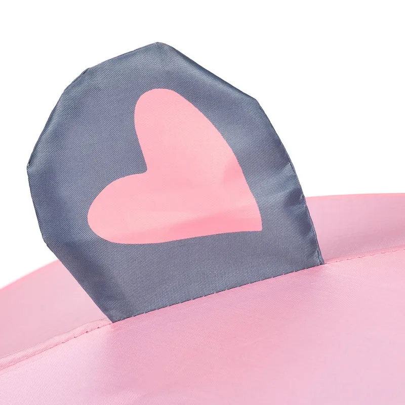 Chaise pliante enfant légère pour jardin camping 51,5 x 36 x 37,5 cm en polyester rose 13_0016983